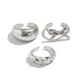 Aislin Delicate Butterfly Ring Set - Silver