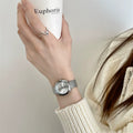 Vintage Square Bracelet Watch - Silver (Wheat Chain) [Y6I3VSGD]