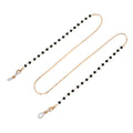 Alizah Elegant Mask Lanyard Chain - Black Gold [4H1PMLSI]