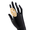 Maybelle Sculptural Pearl Ring - Style 4 Gold [LFZ5AQME]