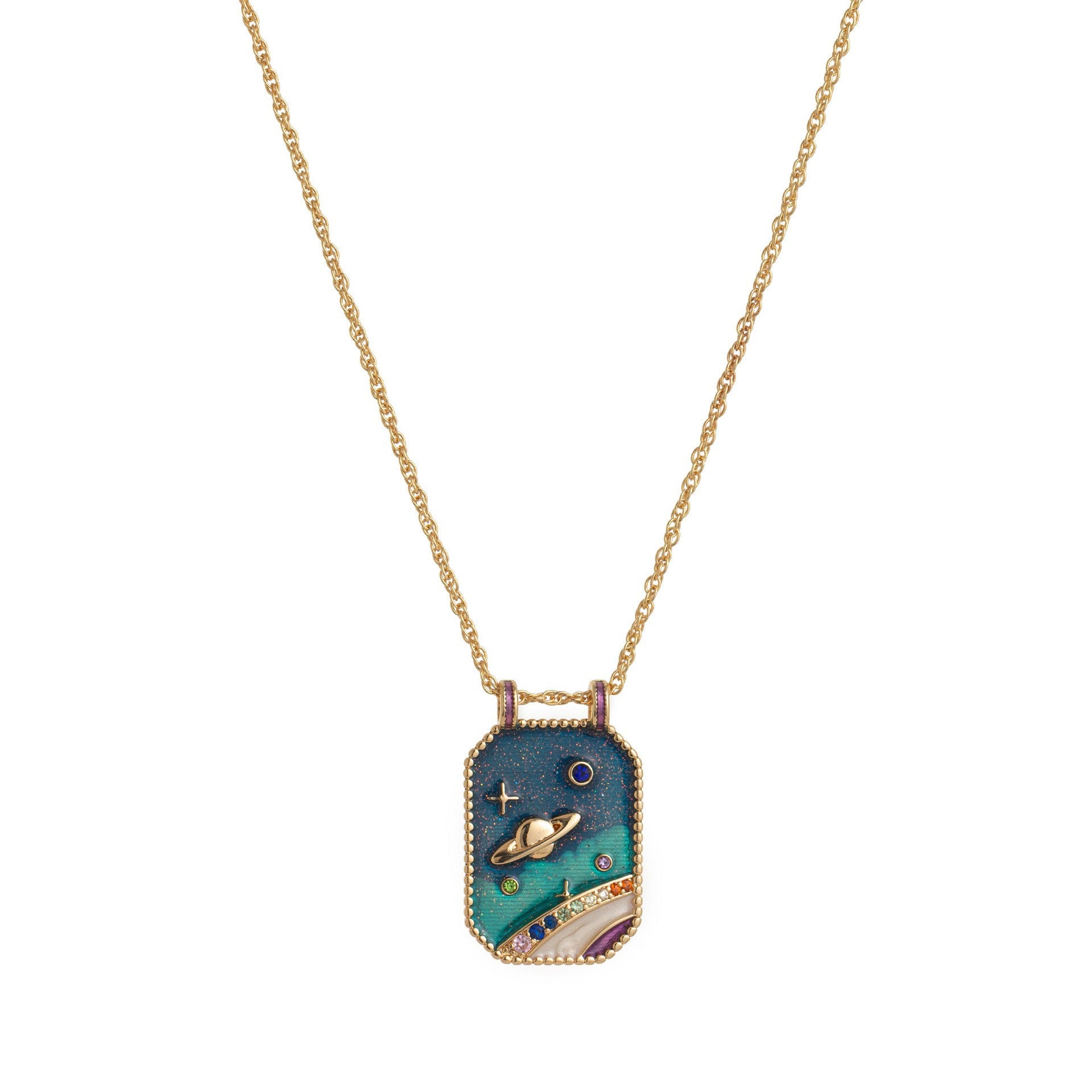 Liani Celestial Charm Necklace - Blue Universe [7BLQ5Y5N]