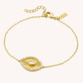 Twisted Chain Link Necklace - Yellow Eye Bracelet [0BJIGEB6]