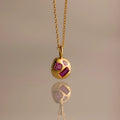Birthstone Pendant Necklace - July Necklace [NIJ83EGK]