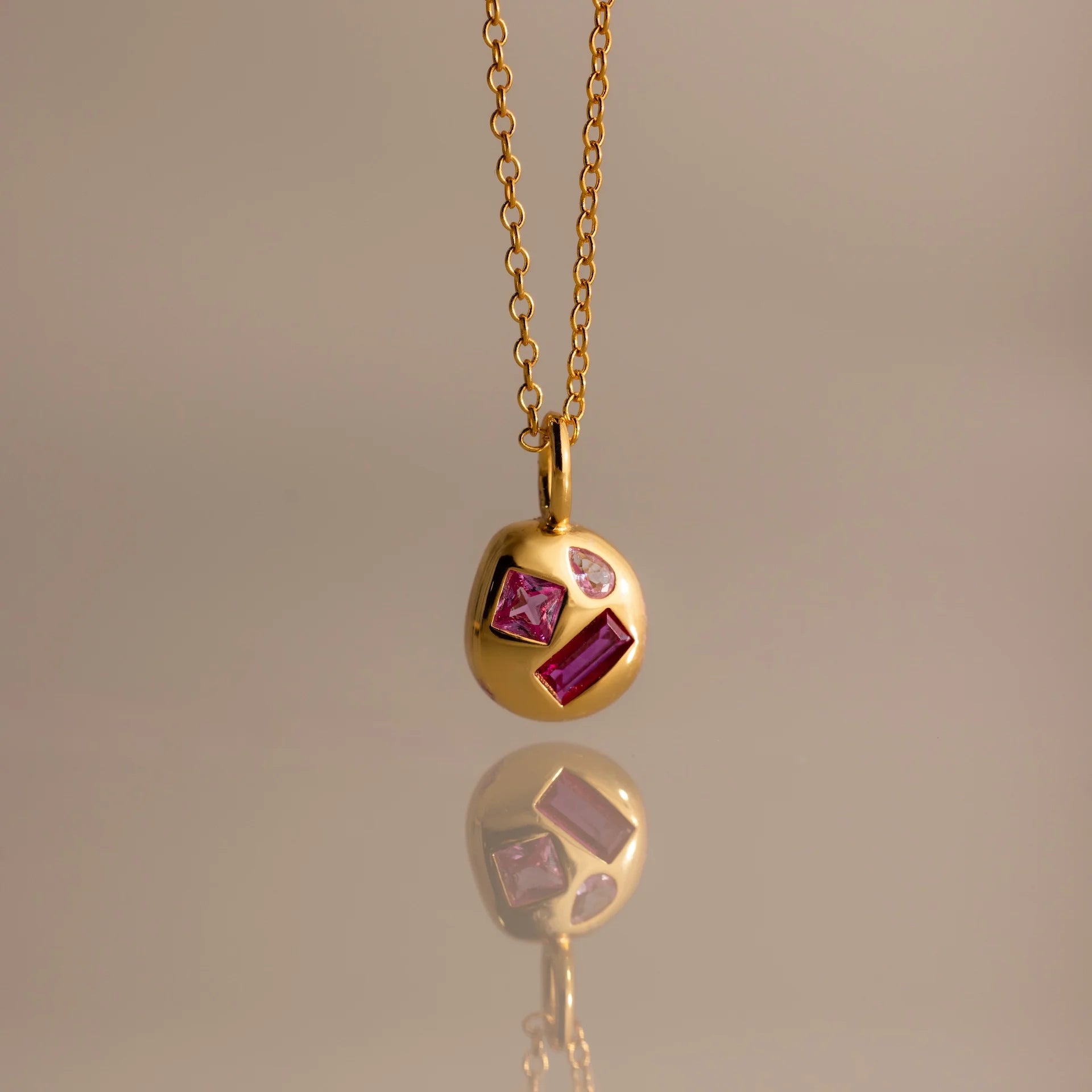 Birthstone Pendant Necklace - July Necklace [NIJ83EGK]