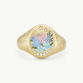 Ronni Motif Statement Ring - Wildflower [S453SLEQ]