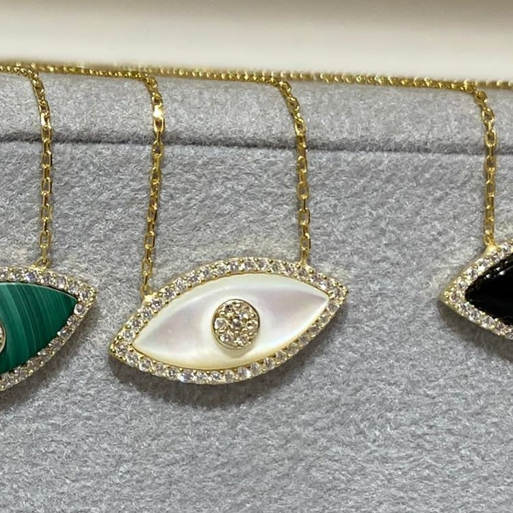 Rylee Evil Eye Pendant Necklace - Opal [D3HN97LT]