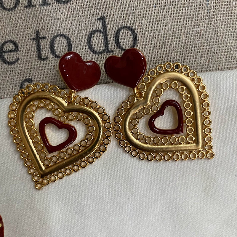 Jaretzy Retro Heart Earrings - Style 3 Earrings [ZVVSOGYM]