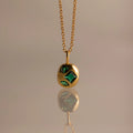 Birthstone Pendant Necklace - May Necklace [RJVYT76U]