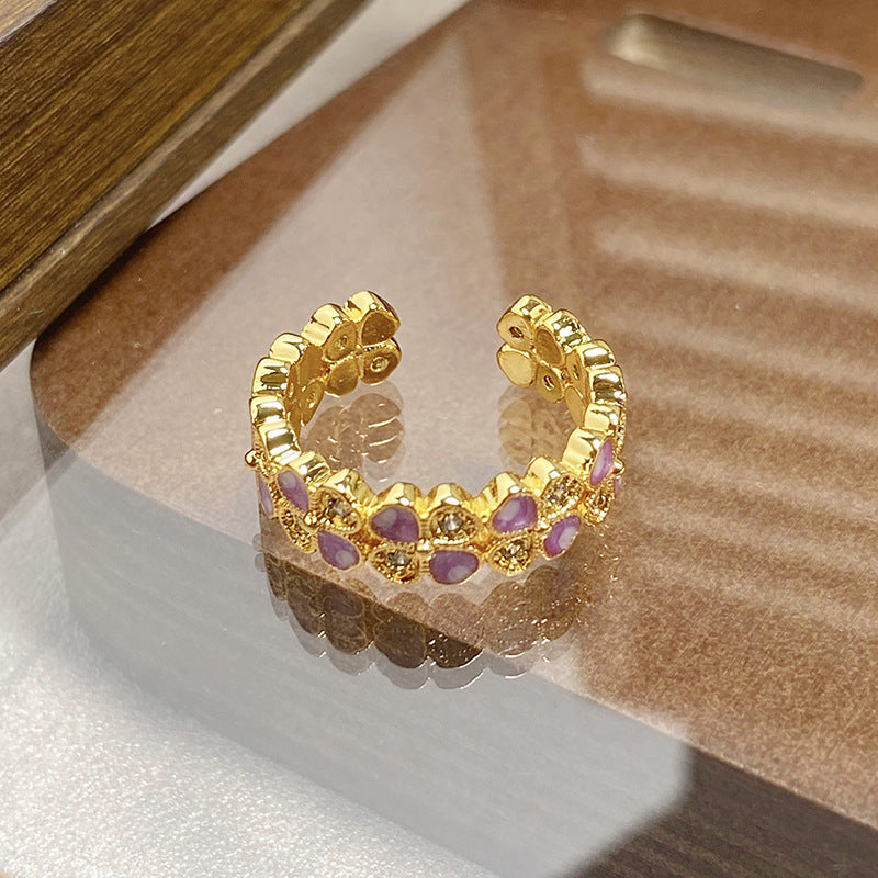 Janell Colorful Enamel Open Ring - Style 13 [FC74EAP1]