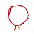 Seaside Charm Pendant Necklace - Red Necklace [9FNEIOVH]