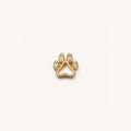 Floating Charm Locket Necklace - Dog Paw Charm [9GHRHINE]