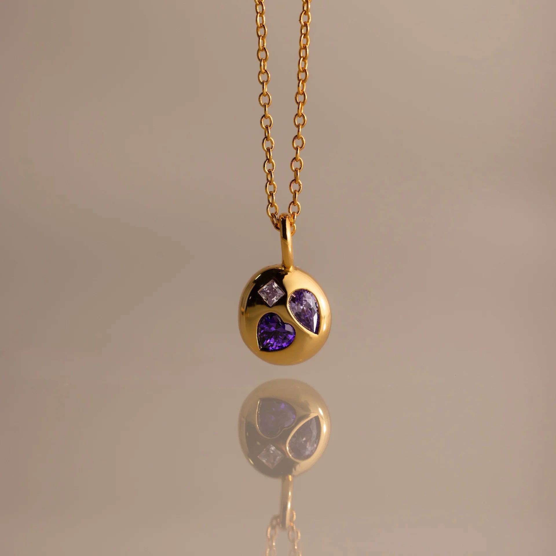 Birthstone Pendant Necklace - June Necklace [VIFO3VL0]