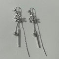 Anahita Snowflake Drop Earrings - Silver [P3TMJ0GL]