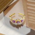 Janell Colorful Enamel Open Ring - Style 8 [2LV8LZ9S]