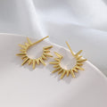 Allyanna Sunflower Drop Earrings - Gold [1TZ213NW]