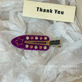 Malika Acetate Hair Clip - Purple Star