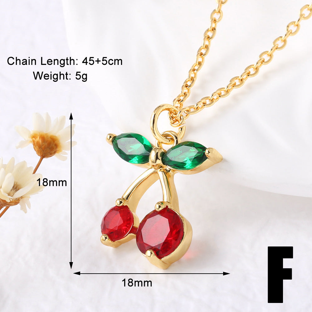 Karol Cherry Pendant Necklace - Style 6 [IN1KMGP7]