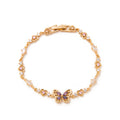 Angelique Dainty Butterfly Zircon Jewelry - Gold Filigree Butterfly Bracelet [79A4MRCW]