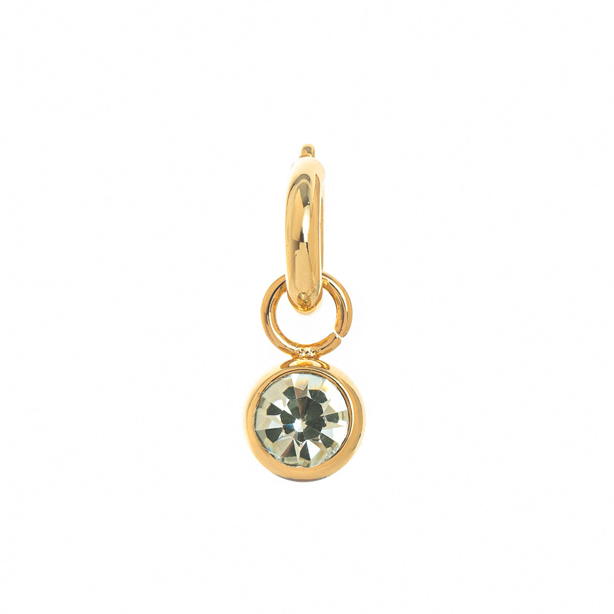 Zodiac Birthstone Pendant Necklace - April Zircon Pendant [GWAERVSK]