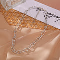Aashi Geometric Chain Necklace - Silver [5WJF2ZYJ]