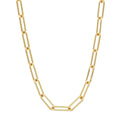 Zodiac Birthstone Pendant Necklace - Paperclip Chain [VESMAYSP]