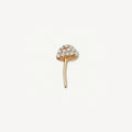 Floating Charm Locket Necklace - CZ Mushroom Charm [16P0PBRS]