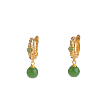 Saylor Jade Drop Earrings