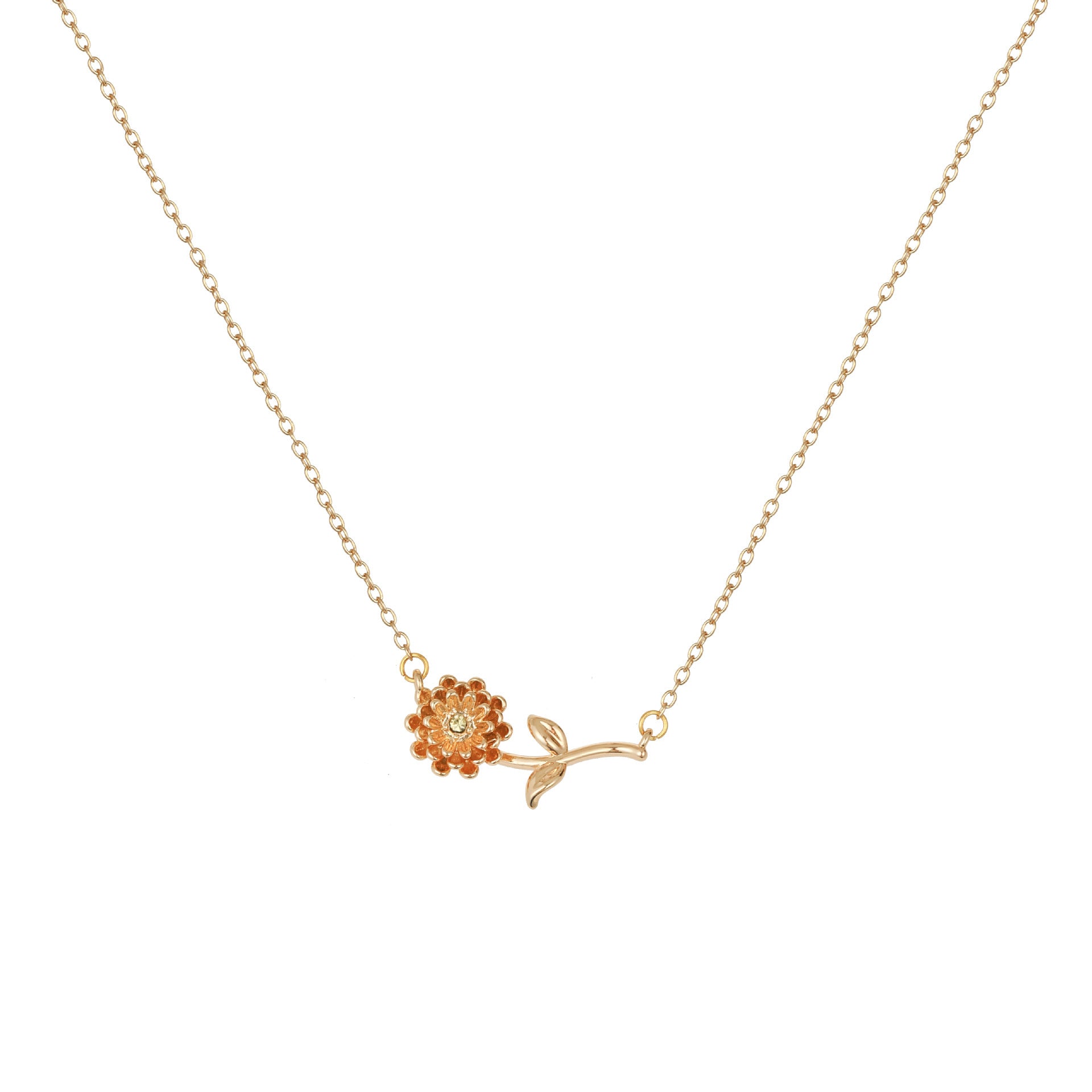 Kaylea Birth Flower Pendant Necklace - November [LTWU9XA8]