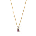 Birthstone Pendant Necklace - June (Clear) [QDN44BYD]
