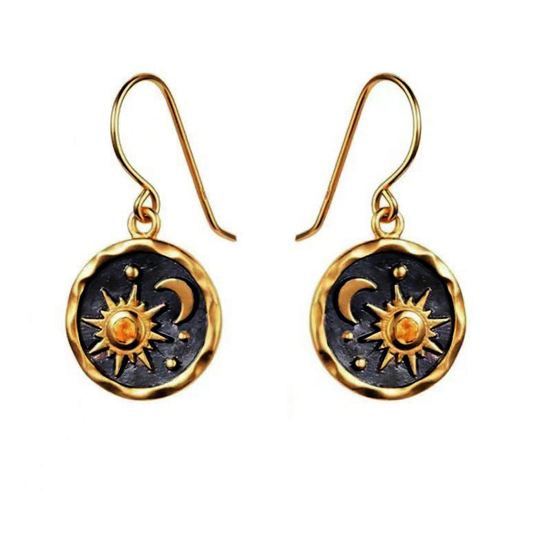 Lacie Boho Sun Moon Earrings - Gold [LIE6XXUH]