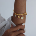 Kinzie Irregular Sun Jewelry Set - Gold Bracelet (17+5cm) [IB6AJWW7]