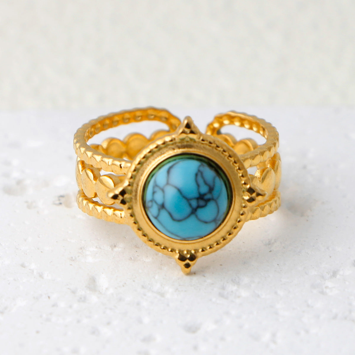 Thais Gold Statement Open Ring - Gold (Style 19) [91KPZA2S]
