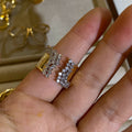 Layan Filigree Gemstone Ring - Clear Gemstone Open Ring [LVFBPIX2]