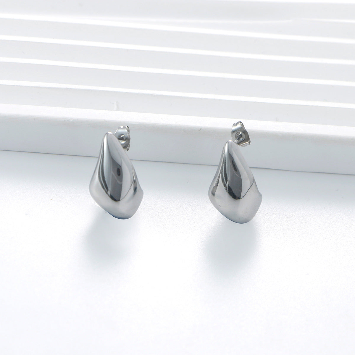 Andrea Geometric Drop Earrings - Silver (Style 6) [EY34YIOD]