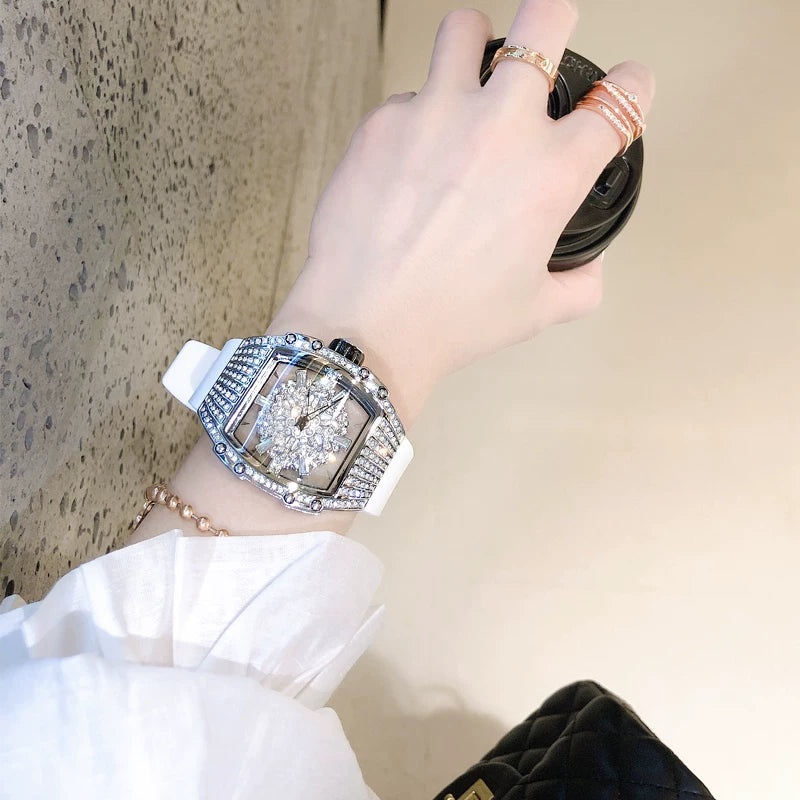 Rhinestone Barrel Watch [YVHXT81U]