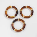 Curved Tube Bracelet Set - Coffee [K8G27FPL]
