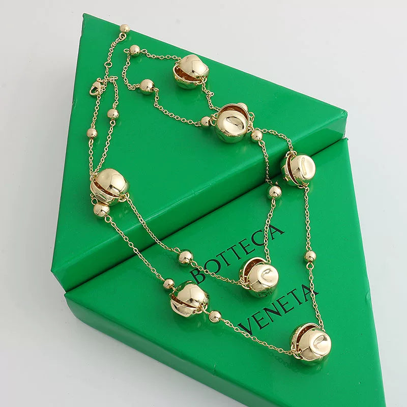 Minimalist Gold Bead Choker Necklace - Gold Bead Necklace [H9Q2CZS4]