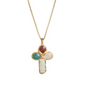 Joi Colorful Enamel Cross Necklace - Colorful - O-Chain - 55cm [BXKKQMFJ]