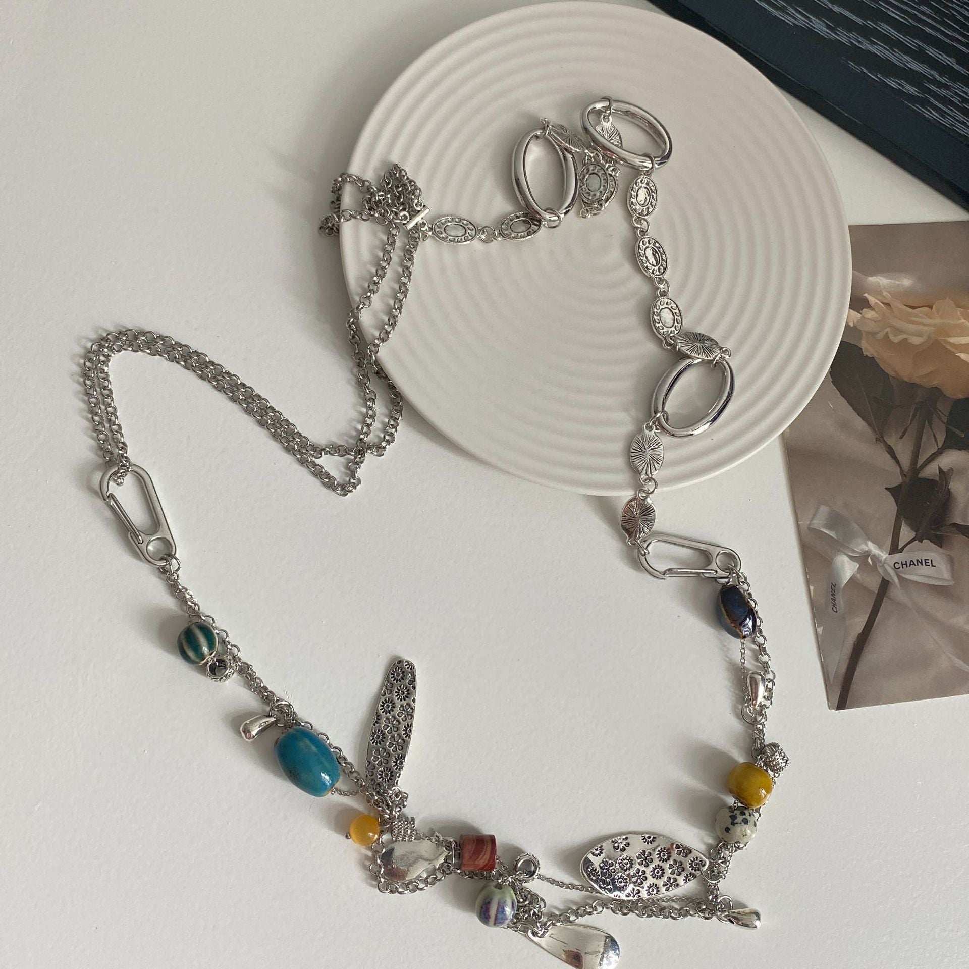 Kamya Multi-Wear Beaded Chain - Colorful Multi-Element Multi-Wear [MB7CJ15X]