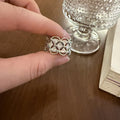 Mercy Zircon Lace Ring - Silver Zircon Fan Ring [V737H7BF]