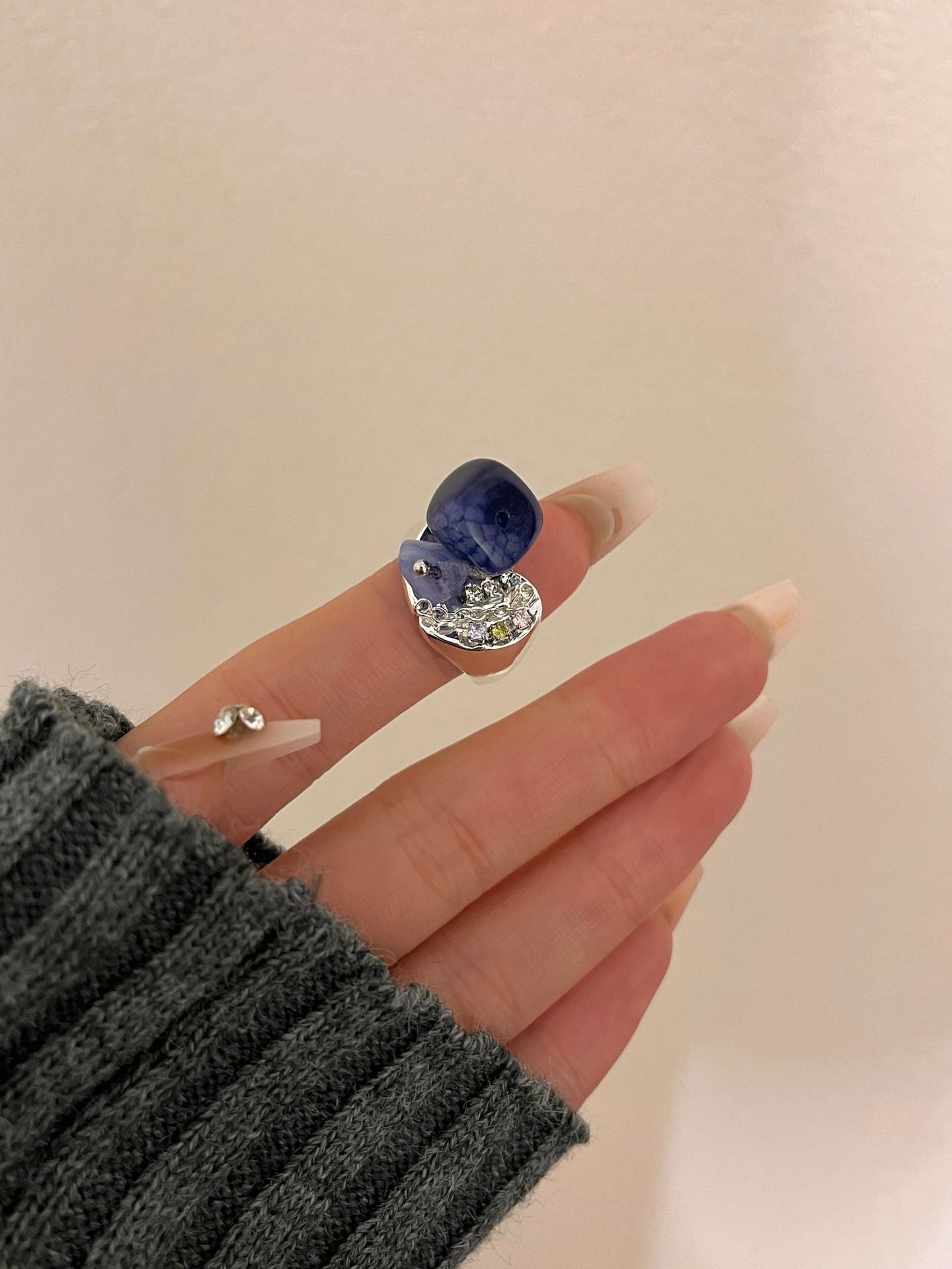 Lilyanne Natural Stone Ring - B [UOW6S0KY]