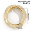 Open Cuff Bangle Bracelet - Gold Wide [ZVADEWIH]