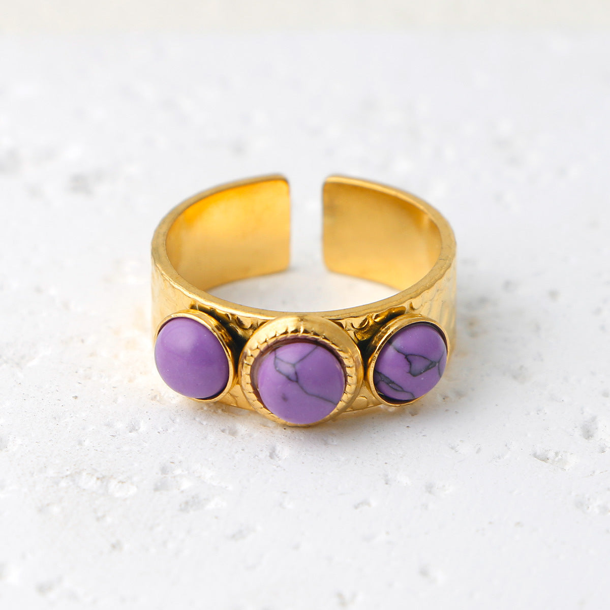 Thais Gold Statement Open Ring - Gold (Style 9) [99WLFWMZ]