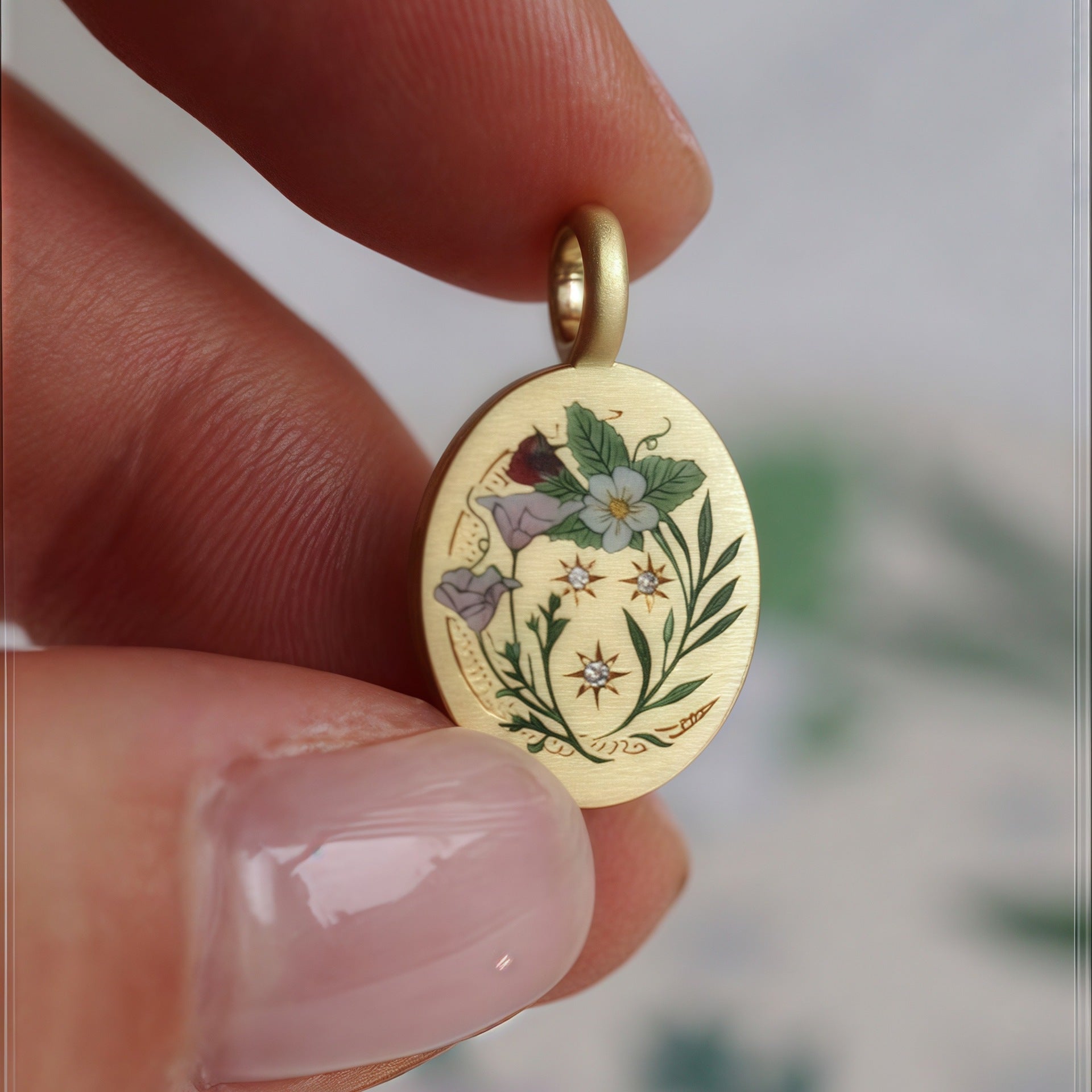 Dallas Dainty Floral Necklace - Pink White Red Flower Necklace [WFRHGJGK]
