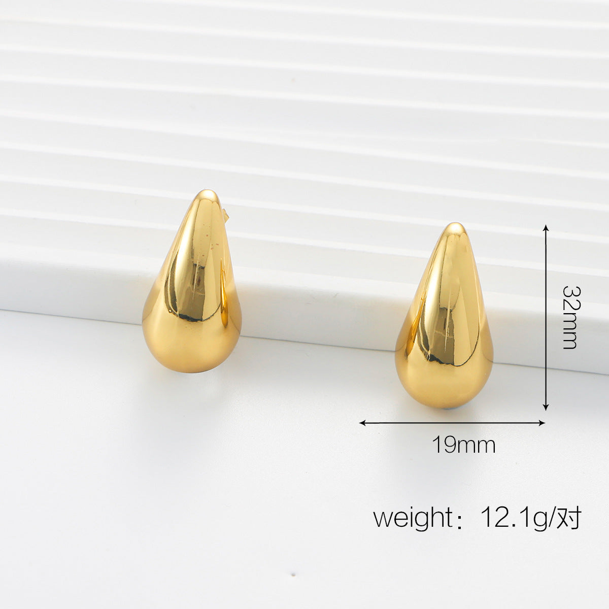 Andrea Geometric Drop Earrings - Gold (Style 3) [DV897LTN]