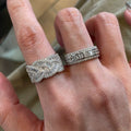 Dainty Stackable Silver Ring Set - Main Image 2-Piece Set A [OJCFA8UA]