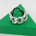 Minimalist Metal Chain Hair Tie - Silver [7VGNI1JN]