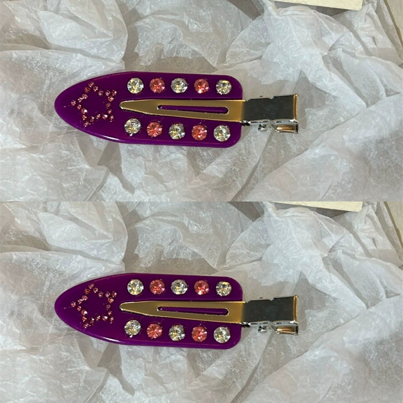 Malika Acetate Hair Clip - Purple Star - 2pcs