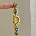 Abalone Shell Bracelet Watch - Iridescent Gold with Gold Dial [FA3LWRZ2]