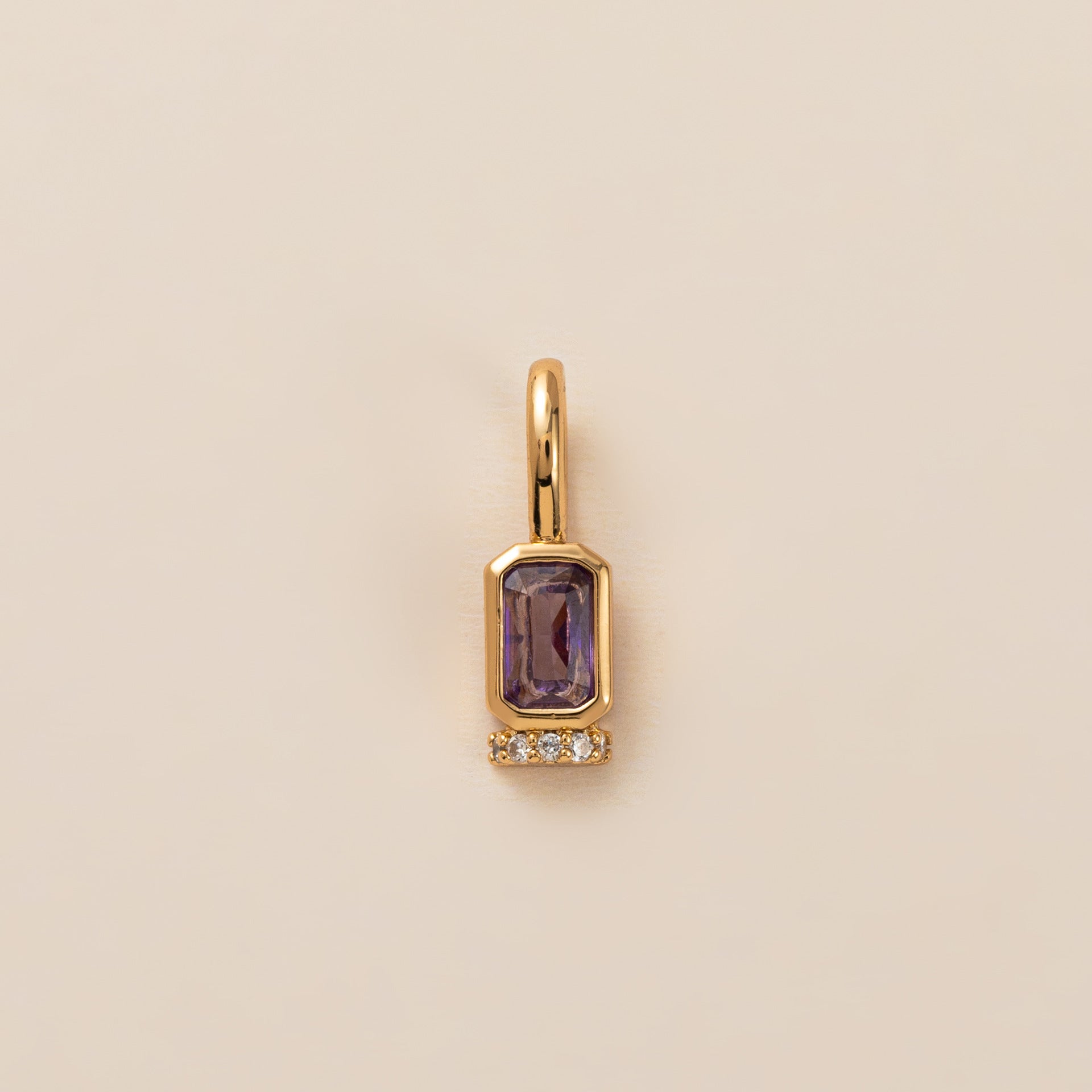 Movable Birthstone Pendant - February (Pendant Only) [439068FR]